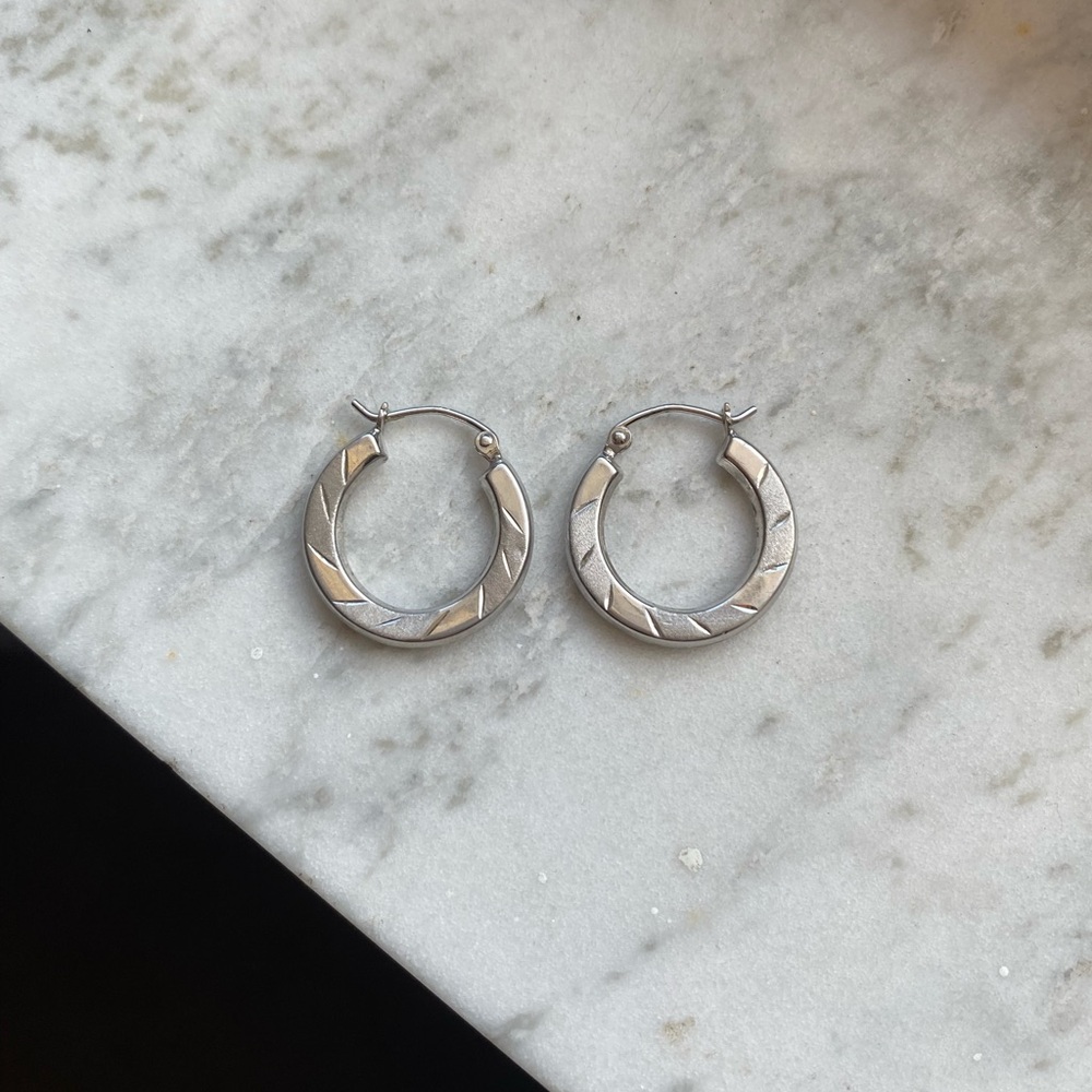 Small Sterling Silver Hoop Earrings